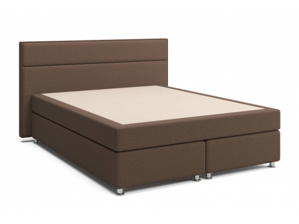 Кровать Марбелла Box Spring (с матрасом) коричневая Арт: 2017001000360