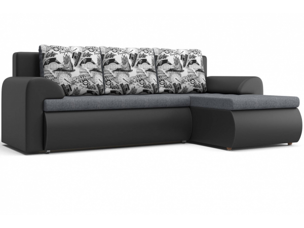 Угловой диван Цезарь (правый) серый Арт: 2017006001914