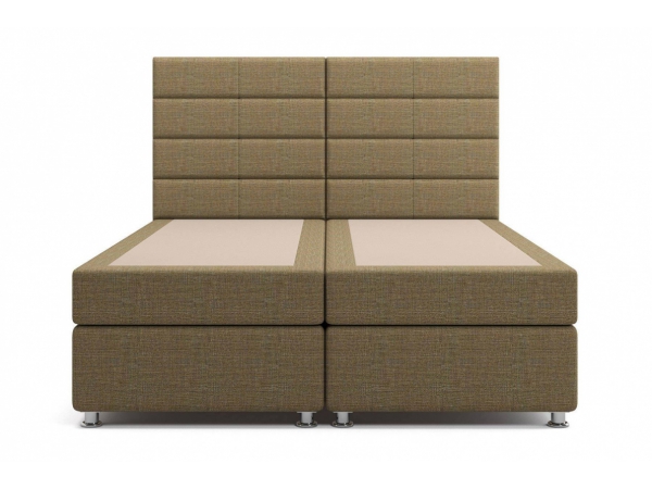 Кровать Гаванна Box Spring (с матрасом) коричневая Арт: 2017001000500