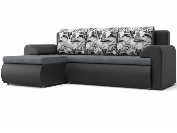 Угловой диван Цезарь (левый) серый Арт: 2017005001914